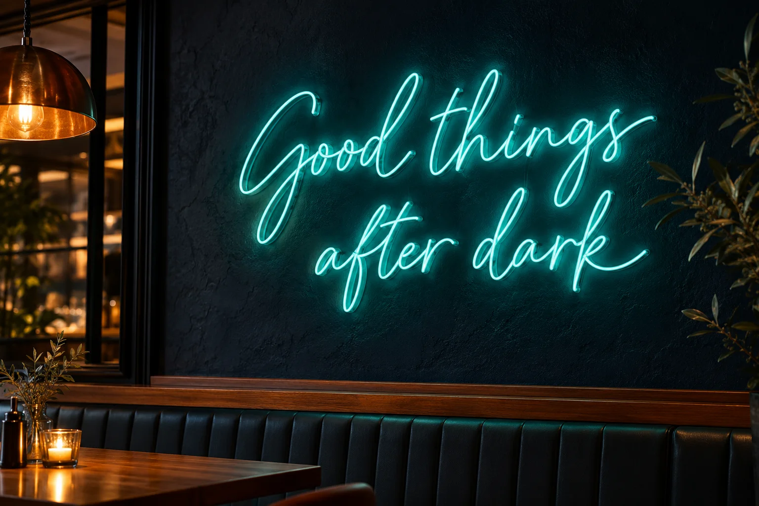 Custom LED neon — illustrative design concept