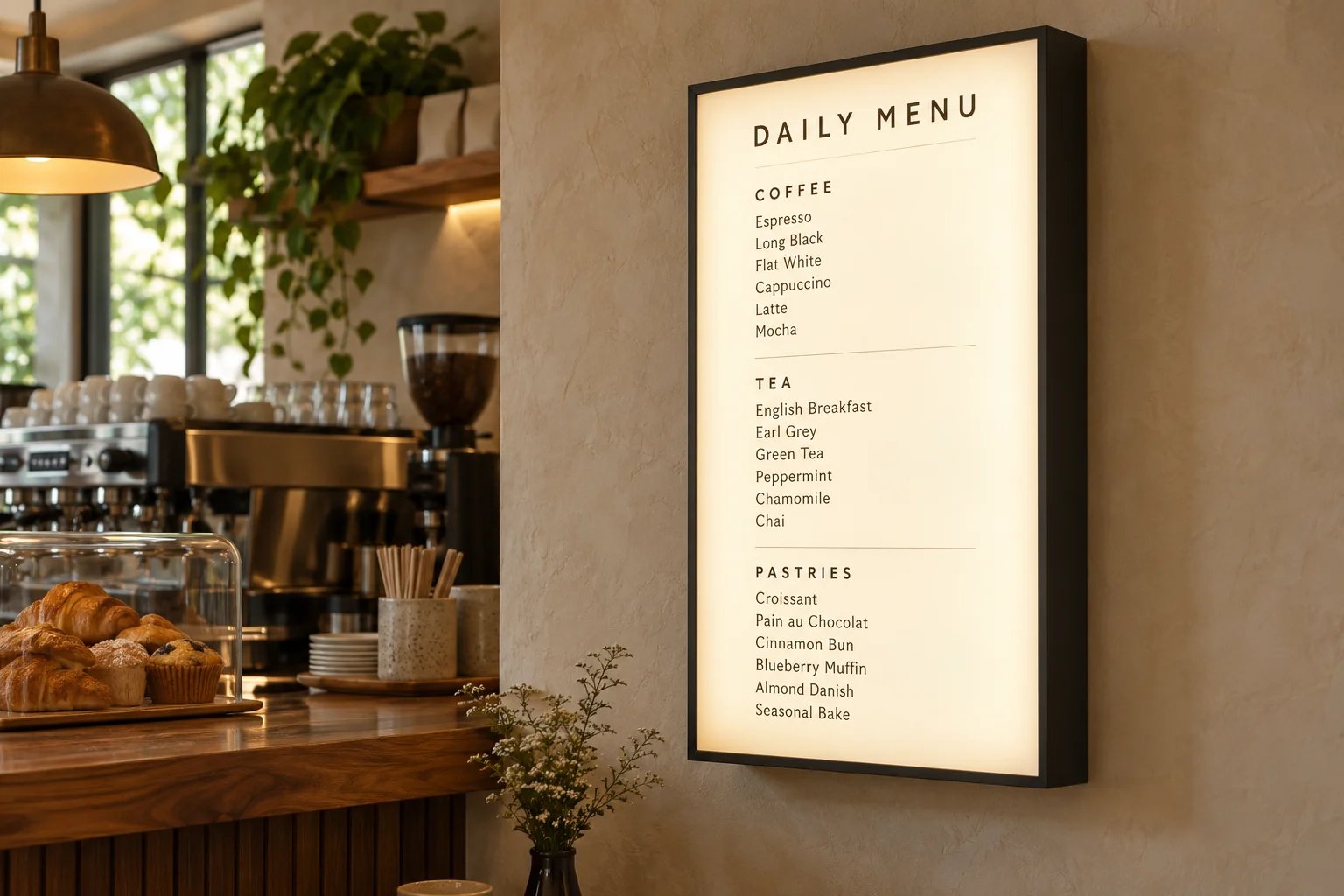 The daily menu, in a new light — illustrative concept